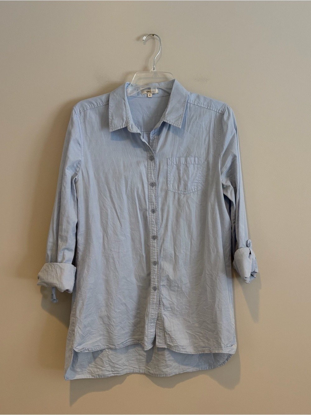 Tyler Boe Light Blue Button-Down Shirt